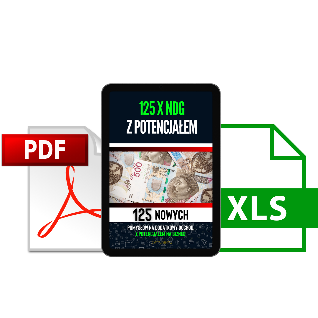 Zestaw – 125 x NDG z potencjałem + ewidencja i instrukcja rozliczeń